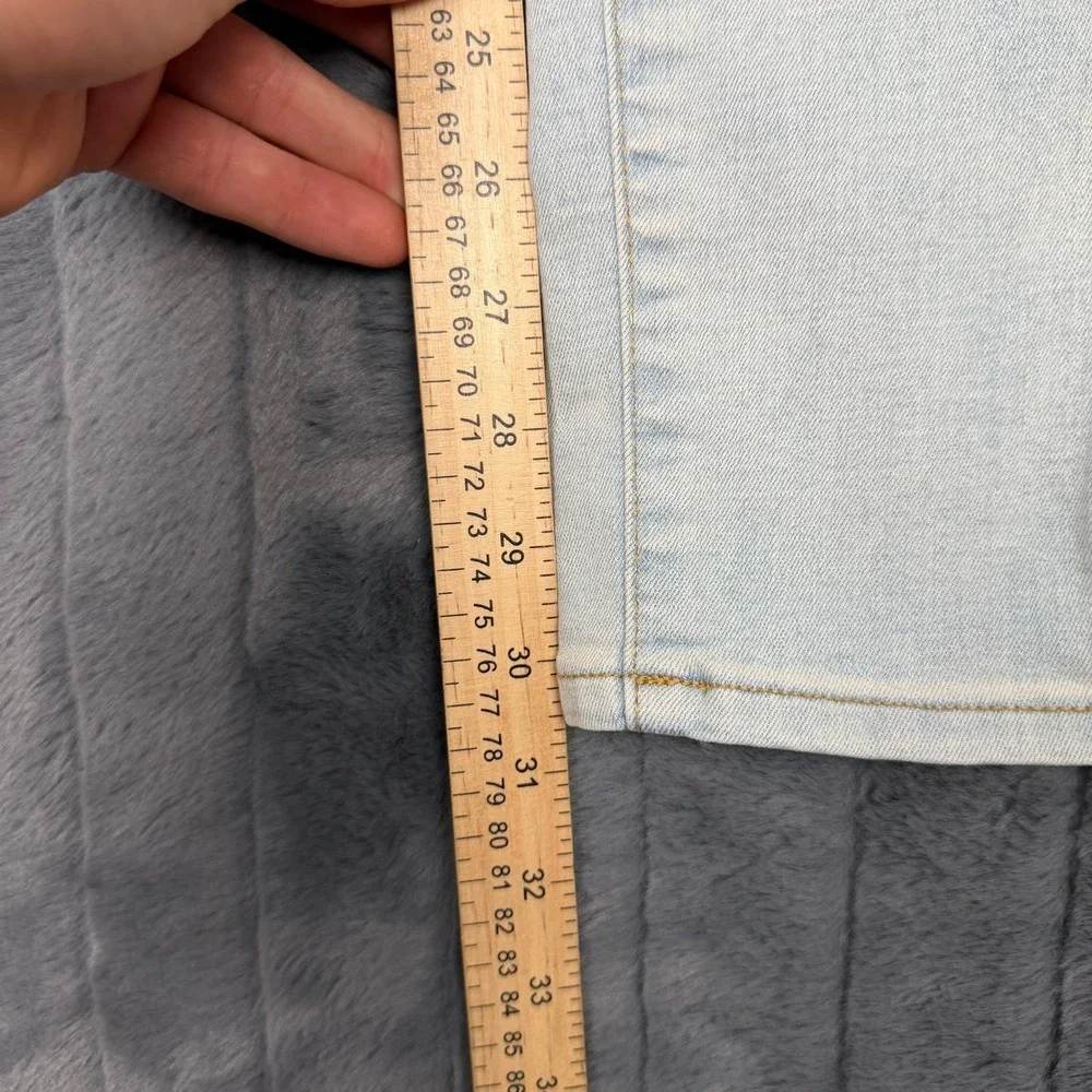 PacSun Mens Stacked Skinny Light Wash Blue Denim Jeans 28x30 Stretch RN090233